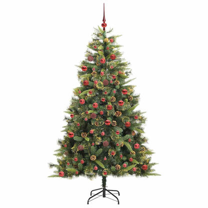 Kunstmatige Scharnier Kerstboom met Cones Groen 180 cm
