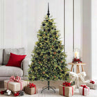 Kunstmatige Scharnier Kerstboom met Cones Groen 180 cm