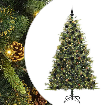 Kunstmatige Scharnier Kerstboom met Cones Groen 180 cm