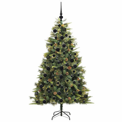 Kunstmatige Scharnier Kerstboom met Cones Groen 180 cm
