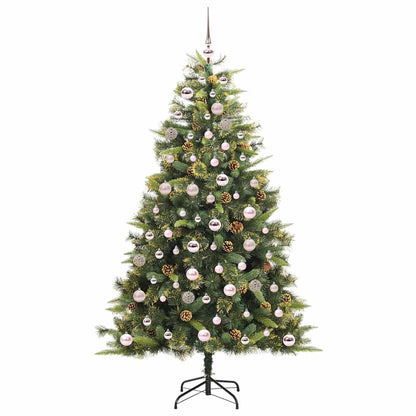 Kunstmatige Scharnier Kerstboom met Cones Groen 180 cm