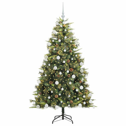 Kunstmatige Scharnier Kerstboom met Cones Groen 180 cm