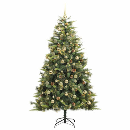 Kunstmatige Scharnier Kerstboom met Cones Groen 180 cm