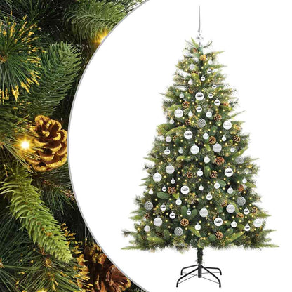 Kunstmatige Scharnier Kerstboom met Cones Groen 180 cm