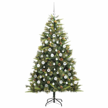Kunstmatige Scharnier Kerstboom met Cones Groen 180 cm