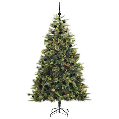Kunstmatige Scharnier Kerstboom met Cones Groen 210 cm