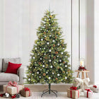 Kunstkerstboom groen 240 cm met conussen