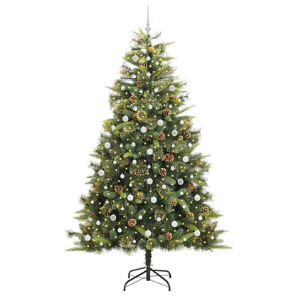 Kunstmatige Scharnier Kerstboom Met Cones Groen 240 cm