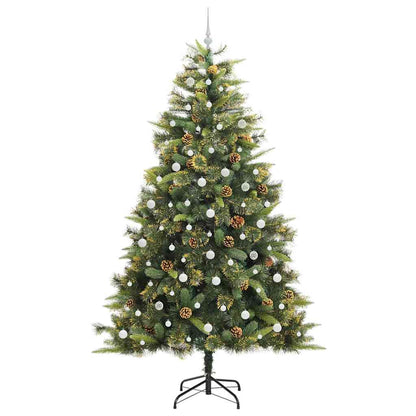 Kunstmatige Scharnier Kerstboom Met Cones Groen 240 cm