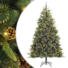 Kunstmatige Scharnier Kerstboom Met Cones Groen 240 cm