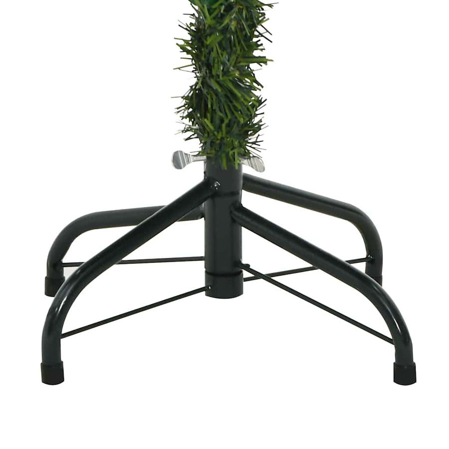 Kunstkerstboom Met Led -Striplichten Groen Pvc En Metaal 150 cm
