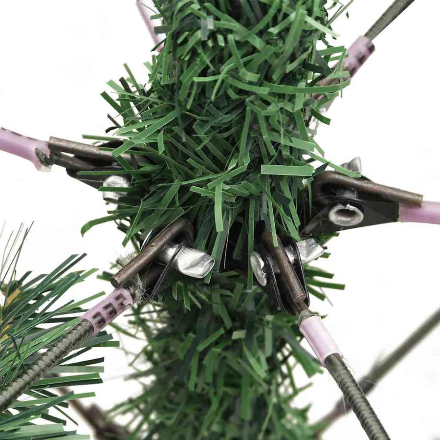 Kunstkerstboom Met Led -Striplichten Groen Pvc En Metaal 150 cm