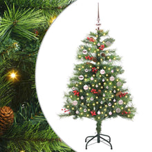 Kunstkerstboom Met Led -Striplichten Groen Pvc En Metaal 150 cm