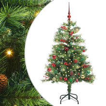 Kunstkerstboom Met Led -Striplichten Groen Pvc En Metaal 150 cm