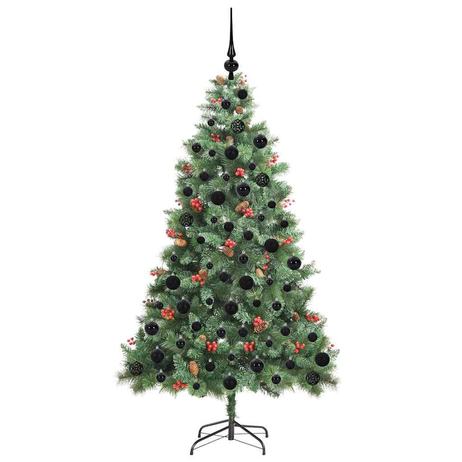 Kunstkerstboom 300 LED's Warmwit PVC en Metaal Groen