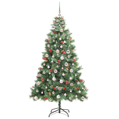 Kunstkerstboom 300 LED's Warmwit PVC en Metaal Groen