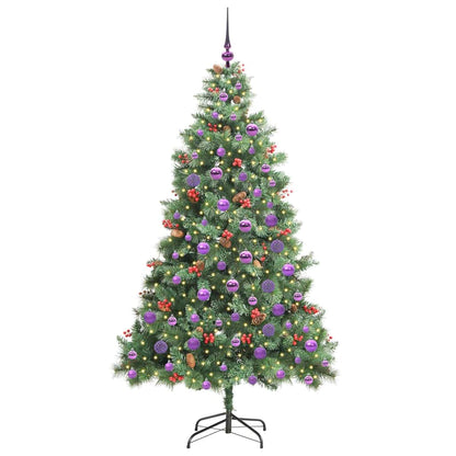 Kunstkerstboom 300 LED's Warmwit PVC en Metaal Groen