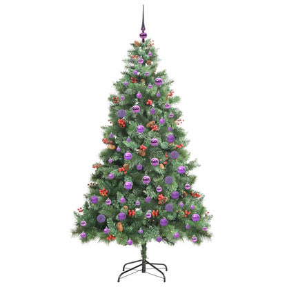 Kunstkerstboom 300 LED's Warmwit PVC en Metaal Groen