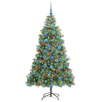 Kunstkerstboom 300 LED's Warmwit PVC en Metaal Groen