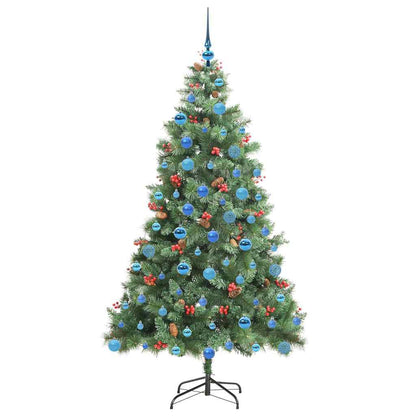 Kunstkerstboom 300 LED's Warmwit PVC en Metaal Groen
