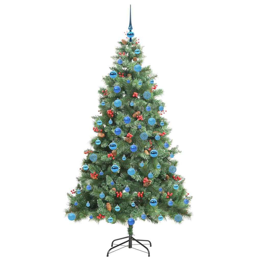 Kunstkerstboom 300 LED's Warmwit PVC en Metaal Groen