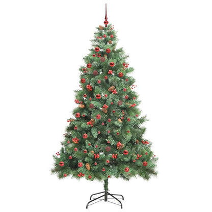 Kunstkerstboom Met Led -Striplichten Groen Pvc En Metaal 210 cm