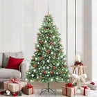 Kunstkerstboom 210 cm groen met LED-verlichting