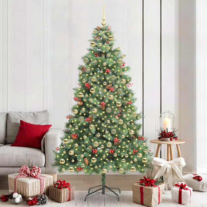 Kunstkerstboom Met Led -Striplichten Groen Pvc En Metaal 210 cm