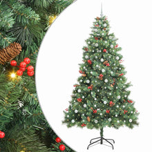 Kunstkerstboom Met Led -Striplichten Groen 240 Cm Pvc En Metaal