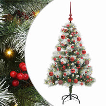 Kunstkerstboom Groen En Wit Pvc En Metaal En Plastic 150 cm