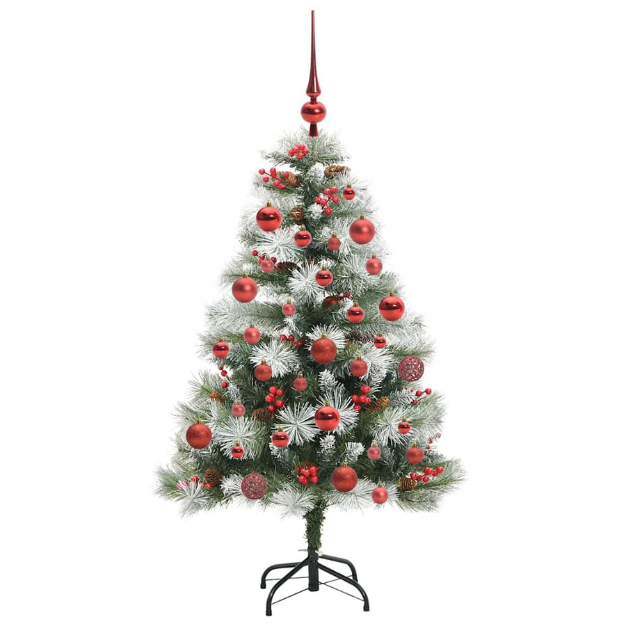 Kunstkerstboom Groen En Wit Pvc En Metaal En Plastic 150 cm