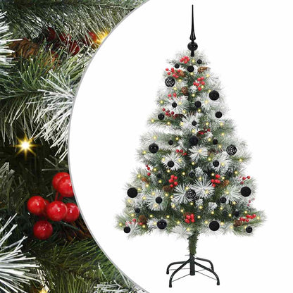 Kunstkerstboom Groen En Wit Pvc En Metaal En Plastic 150 cm