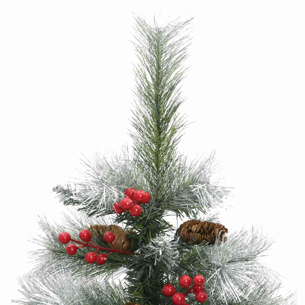 Kunstkerstboom Groen En Wit Pvc En Metaal En Plastic 150 cm