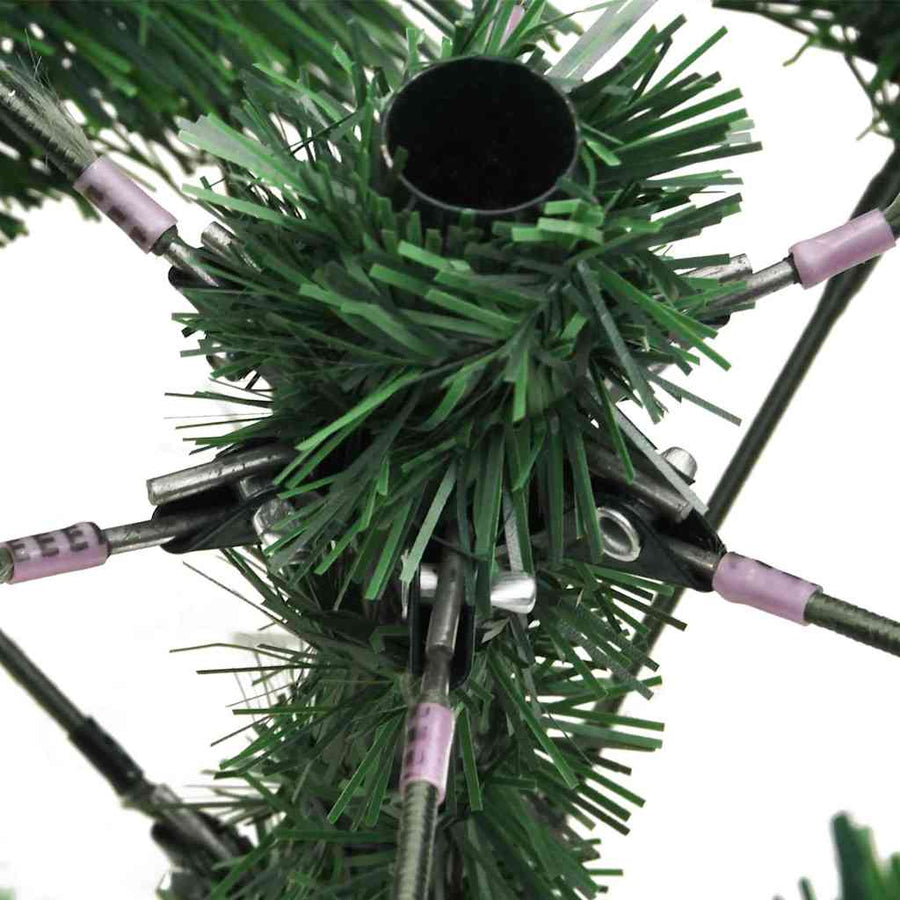 Kunstkerstboom Groen En Wit Pvc En Metaal En Plastic 150 cm