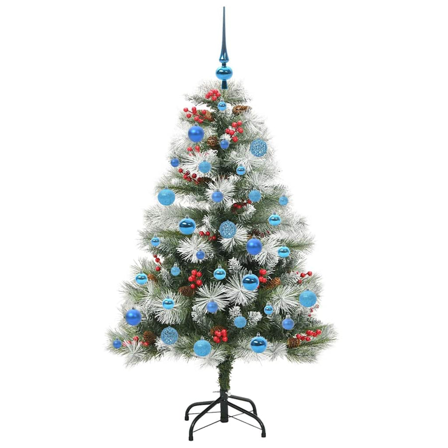 Kunstkerstboom Groen En Wit Pvc En Metaal En Plastic 150 cm