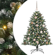 Kunstkerstboom met 150 LED Groen 120 cm PVC en Plastic en Staal