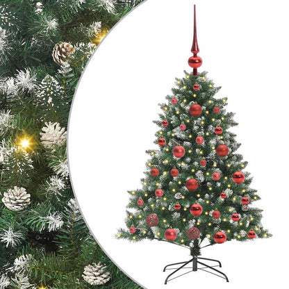 Kunstkerstboom Groen 85 x 85 x 120 cm PVC en Plastic en Staal