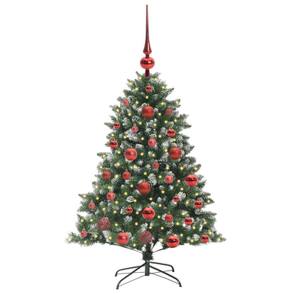 Kunstkerstboom Groen 85 x 85 x 120 cm PVC en Plastic en Staal