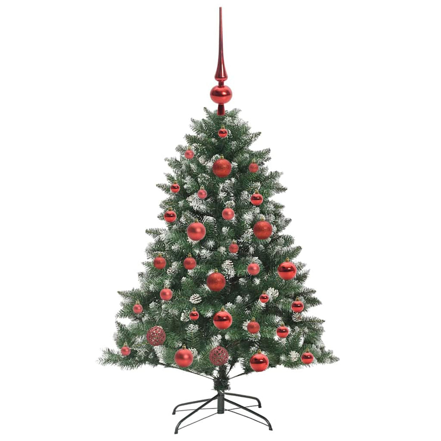 Kunstkerstboom Groen 85 x 85 x 120 cm PVC en Plastic en Staal