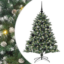 Kunstkerstboom Groen 85 x 85 x 120 cm PVC en Plastic en Staal