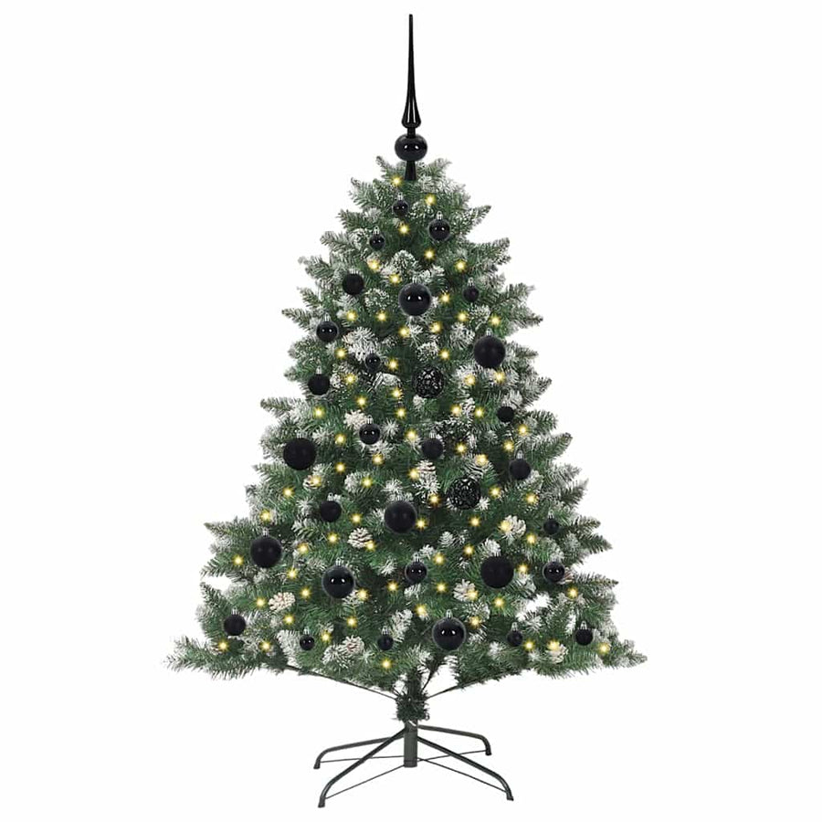 Kunstkerstboom Groen 85 x 85 x 120 cm PVC en Plastic en Staal