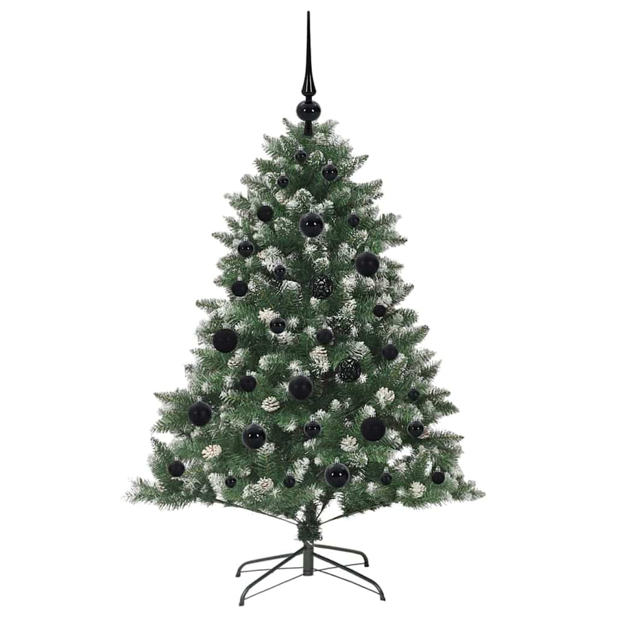 Kunstkerstboom Groen 85 x 85 x 120 cm PVC en Plastic en Staal