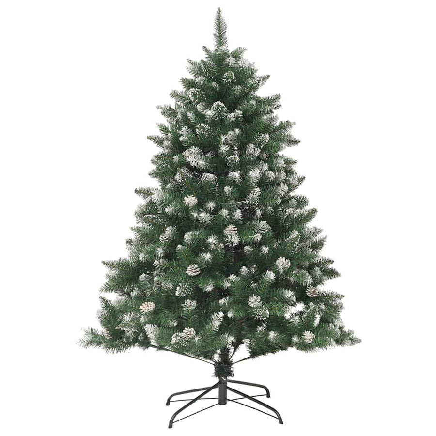 Kunstkerstboom Groen 85 x 85 x 120 cm PVC en Plastic en Staal