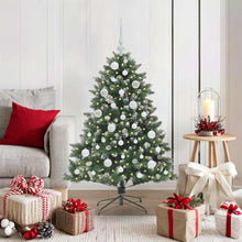 Kunstkerstboom Groen 85 x 85 x 120 cm PVC en Plastic en Staal