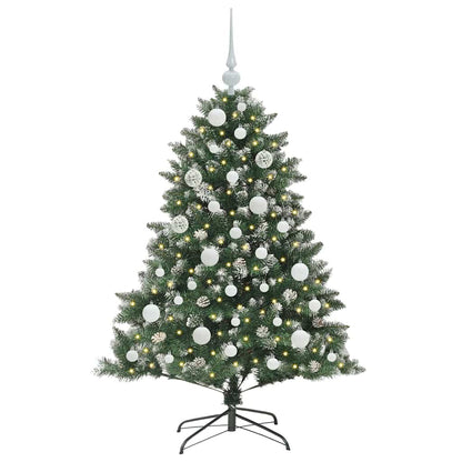 Kunstkerstboom Groen 85 x 85 x 120 cm PVC en Plastic en Staal