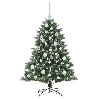 Kunstkerstboom Groen 85 x 85 x 120 cm PVC en Plastic en Staal