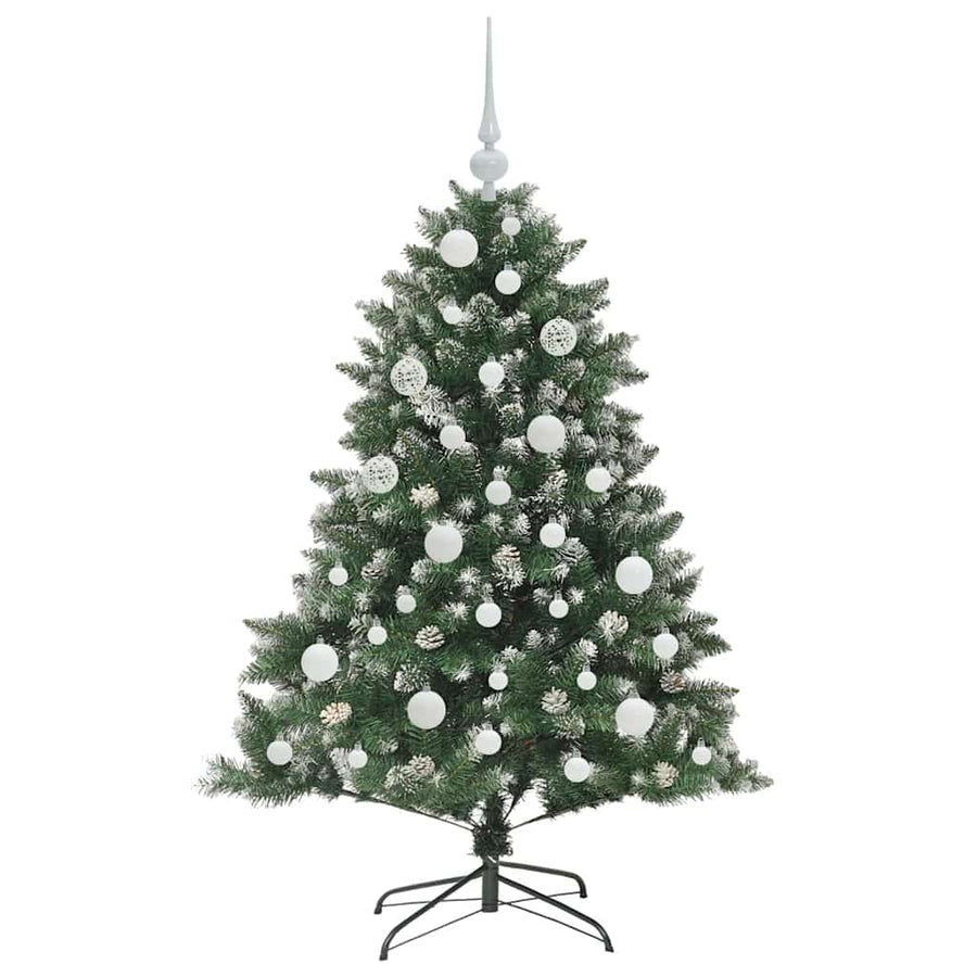 Kunstkerstboom Groen 85 x 85 x 120 cm PVC en Plastic en Staal
