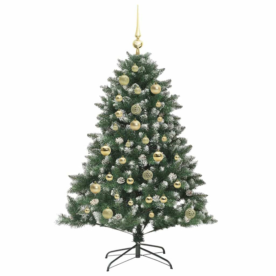 Kunstkerstboom Groen 85 x 85 x 120 cm PVC en Plastic en Staal
