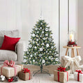 Kunstkerstboom met 150 LED Groen 120 cm PVC en Plastic en Staal
