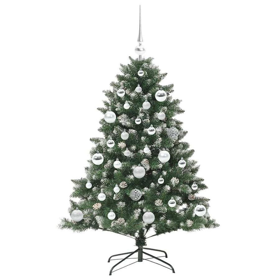 Kunstkerstboom Groen 85 x 85 x 120 cm PVC en Plastic en Staal